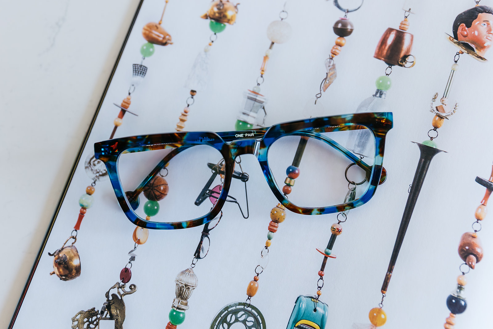 Colorful frames on display